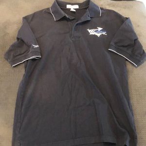 Blue Northrop Airplane Polo